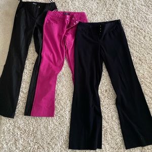 International Concepts work pants (2 black 1 pink)